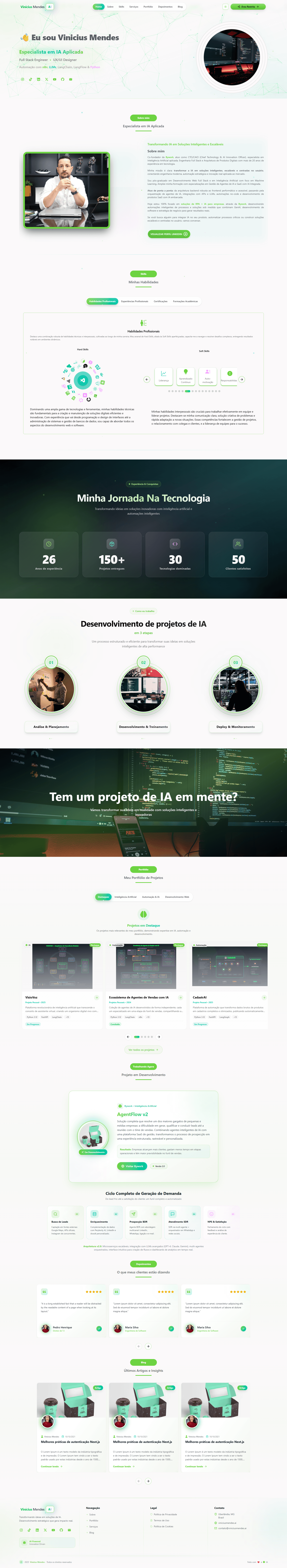 Screenshot 2 - Portfólio Vinicius Mendes